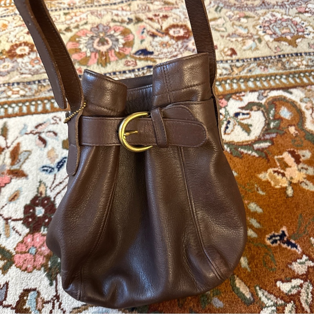 Coach Vintage Belted Pouch Bag 4156 Mahogany with Brass - SOHO series